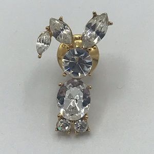 Crystal Bunny Rabbit Pin